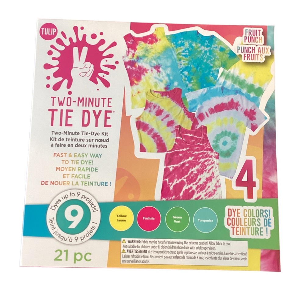 Tulip Two Minute Tie Dye Kit | fruit punch | new gift idea | summer craft diy
